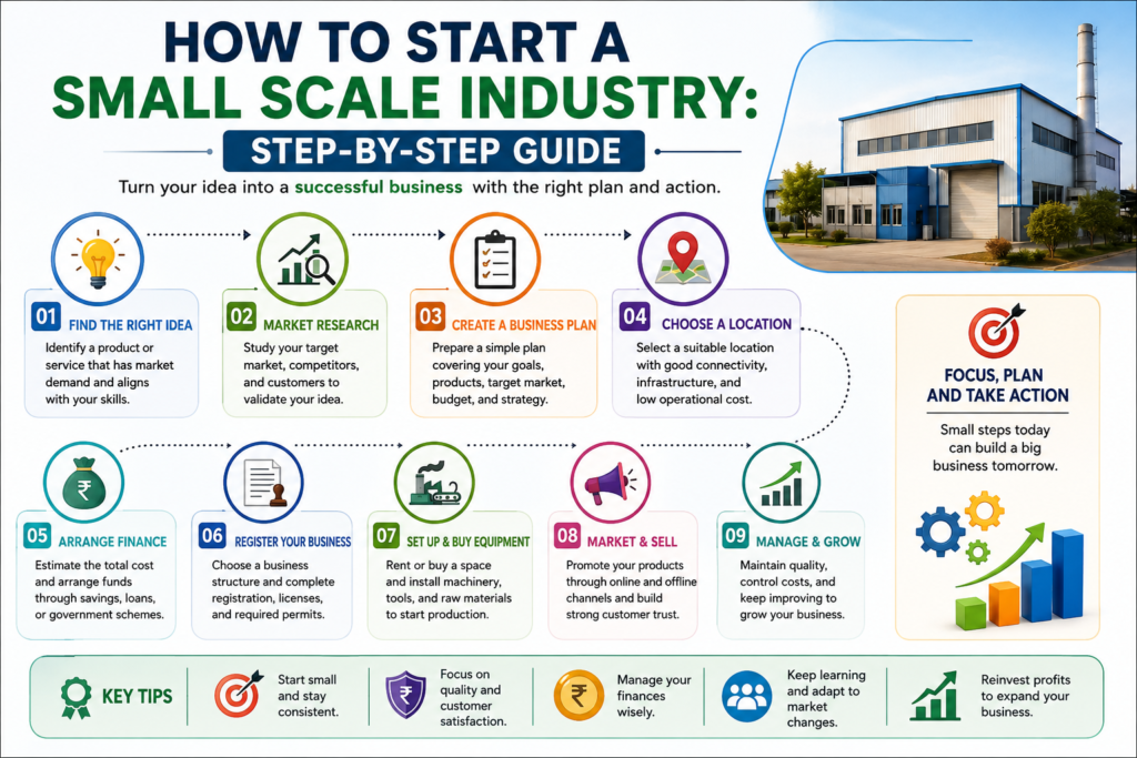 How to Start a Small Scale Industry: Step-by-Step Guide